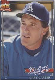 1991 Topps Traded #19T Gary Carter Gray Card Stock (Pack Version)