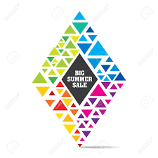 Another name is equilateral quadrilateral, since equilateral means that all of its sides are equal in length. Colorful Triangle Make Rhombus Shape Banner Design Vector Royalty Free Cliparts Vectors And Stock Illustration Image 55559616