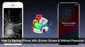 How To Backup Iphone With Broken Screen Without Passcode Broken Iphone Screen Iphone Broken Screen