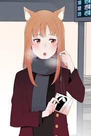 Hintergrundbilder Gewurz Und Wolf Anime Madchen Lange Haare Brunette Winter Schal Kopfhorer Wolf Ohren Wolfsmadchen Monster Madchen Erroten Offener Mund Holo Gewurz Und Wolf 2d Braune Augen Vertikal Fan Art 3000x4445