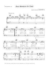 It was released by arista records on august 27, 1988, as the first single from the compilation album, 1988 summer olympics album: Whitney Houston One Moment In Time Sheet Music Pdf ãƒ›ã‚¤ãƒƒãƒˆãƒ‹ãƒ¼ ãƒ'ãƒ¥ãƒ¼ã‚¹ãƒˆãƒ³ Free Score Download