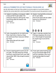 Area And Perimeter Of Rectangle