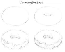 How To Draw A Donut By Stevelegrand Food Drawing Donut Drawing Drawings