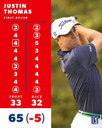 The lowest score ever record at a U.S. Open at Winged Foot. Justin Thomas  is off to a 🔥 start.