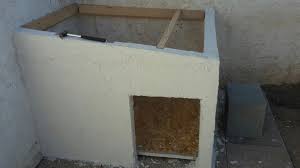 construction d une niche pour notre labrador en beton cellulaire beton cellulaire niche en bois beton