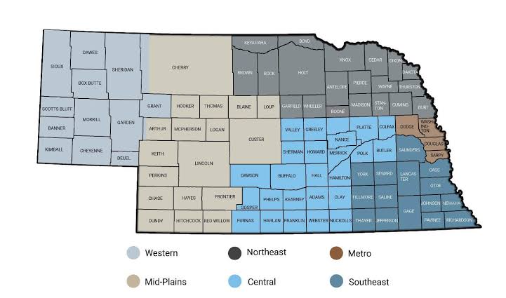 6 Regions, One Nebraska - Nebraska Department of Economic Development