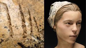 The skull of a 14 year-old girl believed to be a victim of cannibalism at  the Jamestown colony in the winter of 1609