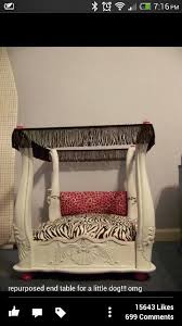 Love This Dog Bed Made From A Side Table Diy Dog Bed Dog Bed Diy Dog Stuff