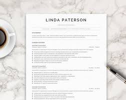15 free microsoft word resume templates. Resume Template Classic Resume Cv Template Word Curriculum Etsy