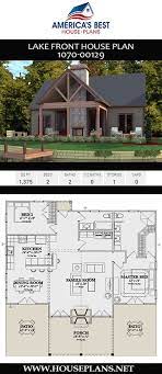Lakefront house plans (or, simply, lake home plans) excel at bringing nature closer to the home with open layouts that easily access the outdoors, as well as plenty of decks, porches, and verandas for outdoor entertaining, and wide windows for viewing the wildlife and capturing the breeze. House Plan 1070 00129 Lake Front Plan 1 375 Square Feet 2 Bedrooms 2 Bathrooms Lake Front House Plans Lake House Plans Vacation House Plans