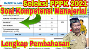 Soal Dan Pembahasan Kompetensi Manajerial Seleksi Pppk Tahun 2021 Guru Honorer Pada Pendaftaran Pppk Youtube