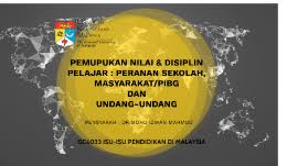 Aktiviti kokurikulum berperanan untuk melahirkan remaja yang berwawasan dan berdisiplin. Pemupukan Nilai Disiplin Pelajar Peranan Sekolah Masyarakat Pibg Dan Undang Undang By Intan Zaidi