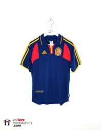 Eine genaue rezension der verschiedenen spanien trikot ist für fast alle interessenten sehr komplex. Adidas Fussball Trikot Spanien 2000 02 Welovefootballshirts Com