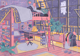 01 00 Am An Art Print By Vacuum Art Inspiration Anime Art Cute Art