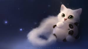 Cute Anime Cat Wallpapers Top Free Cute Anime Cat Backgrounds Cute Anime Cat Cute Cat Wallpaper Anime Kitten