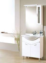 Mobile Bagno 75x48xh193 Barbara Con Specchiera Illuminata E Pensile A Vetrina Mobile Bagno Pensile Bagni Economici