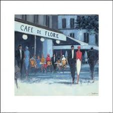 Official theatrical movie poster (#1 of 4) for café de flore (2011). Cafes Poster Reproduction Cafe De Flore Paris 40x40 Cm Poster Affiche Enroule Top Prix Fnac