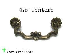 Dave lawless needed several different styles of bail pulls for the antique reproduction hutches and furniture he was making and selling. Vintage Ornate Drawer Pull 4 5 Centers 4 1 2 Inch Etsy Vintage Drawer Pulls Drawer Pulls Vintage