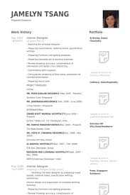 Interior Designer Resume Example Resume Design Free Resume Samples Resume
