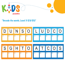 Permission is granted for personal use only. Decode The Hidden Words Easy Logical Printable Worksheet For Kids 3238252 Vector Art At Vecteezy