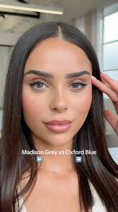 Cool tones of our Tempo Collection ✨, Our new Oxford Blue has a deeper navy  tone and amber highlights while Madison Grey has a smoky hue with neutral  undertones , Model @zeinabcx has medium-dark brown ...