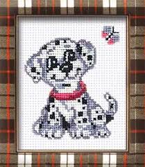 101 dalmatians cross stitch chart needlepoint. Dalmation Cross Stitch Kit From Riolis