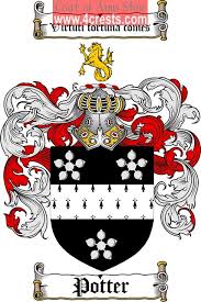 Your family crest, coat of arms and surname history. Potter Coat Of Arms Potter Family Crest
