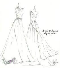 Custom Bridal Gown Illustration Wedding Dress Sketches Dress Sketches Wedding Dress Drawings