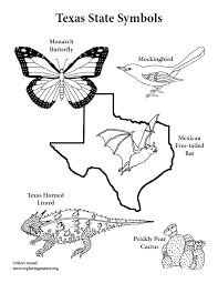The texas longhorn is a hybrid of spanish and english cattle and is known for its extremely long horns, tough hooves, and general hardiness. Texas State Symbols Coloring Page