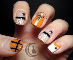 Basketball Nails March Madness Nails Sports Nails Basketball Nails