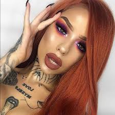 💕22” COPPER RED BODY WAVE LACE-FRONT WIG *…NEW