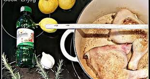 Cook Enjoy Poulet En Cocotte Au Citron Et Romarin Poulet En Cocotte Cuisson Des Aliments Cocotte