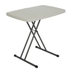 Amazon Com Lifetime 28240 Adjustable Folding Laptop Table Tv Tray 30 Inch Almond Garden Outdoor Folding Laptop Table Folding Table Plastic Flooring