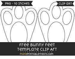 Attach legs to bottom of body. Free Bunny Feet Template Clipart Easter Bunny Footprints Easter Templates Bunny Templates