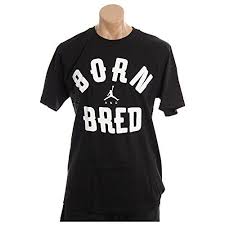 Black And White Jordan Shirt Nike Men S Jordan Born Bred Tee Black White 619924 010 Modesens Jordans For Men Black Tee Jordan Shoes Online