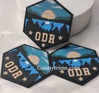 Custom rubber patches, PVC silicone labels for clothing