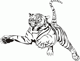 There are coloring sheets featuring tigers in their many activities including a friendly circus tiger and some intricate and realistic tiger drawings for adults and older kids. Tiger Coloring Pages Free Coloring Home