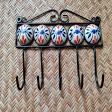 Blue pottery key hanger