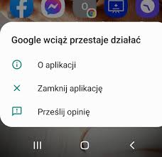 Bez przerwy wyskakuje okienko z komunikatem ''google wciąż przestaje działać'' i nie można nic na luzie robić w telefonie bo to miga non stop x.x. Allegro H M Widget Google Aplikacji Nie Mozna Otworzyc Blad Google Wciaz Przestaje Dzialac Spolecznosc Google Play