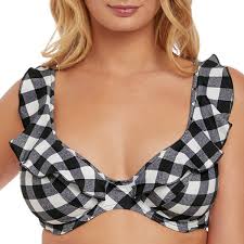 Achetez vos maillots de bain de la marque freya en soldes et pas cher toute l'année. Haut De Maillot De Bain Avec Volants Totally Check Noir De Freya Swim
