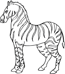 Dibujo Cebra Para Colorear