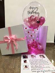 Happy birthday gifts delivered in 350+ cities with same day and midnight delivery. Happy Birthday Surprise Balloon Box In Pink Bff Birthday Gift Surprise Birthday Gifts Birthday Gifts For Best Friend