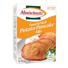 My simple, easy recipe uses a food processor and i use a trick that makes these the best my recipe is easy thanks to my food processor but you can always grate the potatoes and onion by hand. Sweetened Potato Pancake Mix Manischewitz