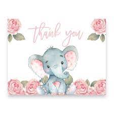 Elephant Baby Shower Invitation Pink Floral Elephant Elephant Baby Showers Elephant Baby Shower Invitations Baby Girl Elephant