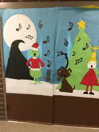 Grinch Door Decoration Double Doors Double Door Christmas Decor Double Door Christmas Door Decorations