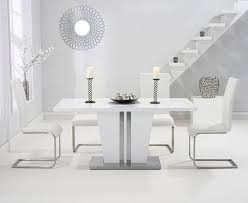 Maybe you would like to learn more about one of these? 6 Seater Gloss Dining Table Set With White Chairs Homegenies