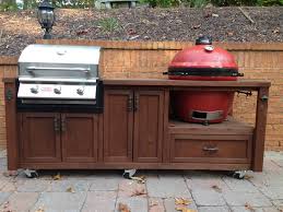outdoor kitchen custom grill table