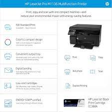 Hp laserjet m1136 mfp driver. Hp Laserjet Pro M1136 Multifunction Monochrome Laser Printer Bl