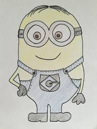 Draw A Minion Step By Step Tutorial Make It Monday Drawings Minions 8 Year Old Boy
