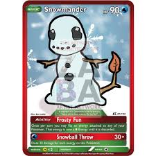 Create your own pokemon card! Snowmander Pokemas Charmander Custom Pokemon Card Zabatv